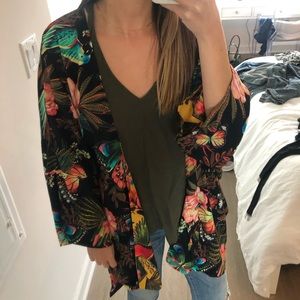 Farm Rio robe in tropical pattern